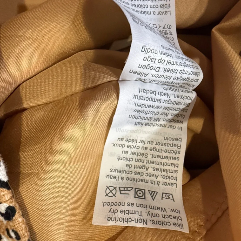 J. Crew Factory Basketweave Sheath Dress, Animal Print Women's Dress, Size 10 - Picture 11 of 14